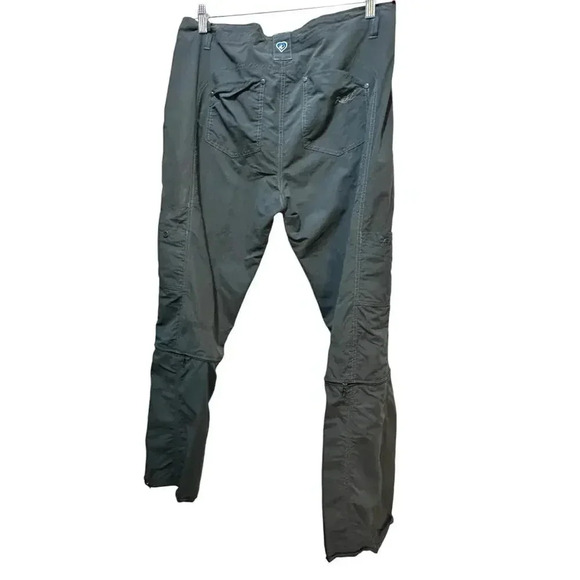 Kuhl Olive Green Mountain Culture Convertible Hiking Pants Size 14R - Picture 1 of 7